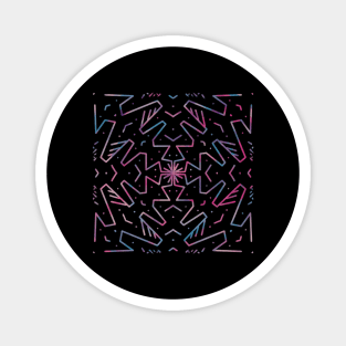 Zig Zag Mandala Magnet